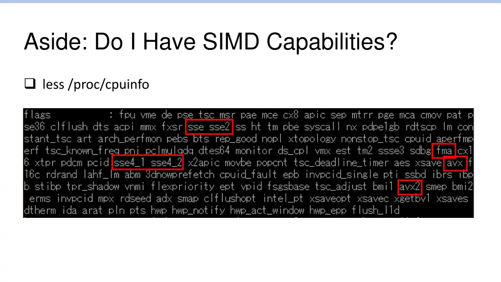 aside do i have simd capabilities