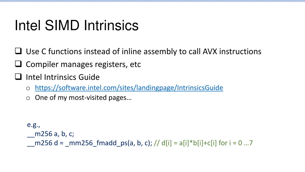 intel simd intrinsics
