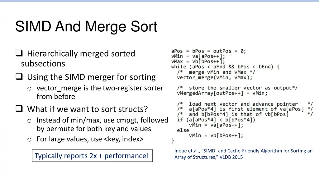 simd and merge sort
