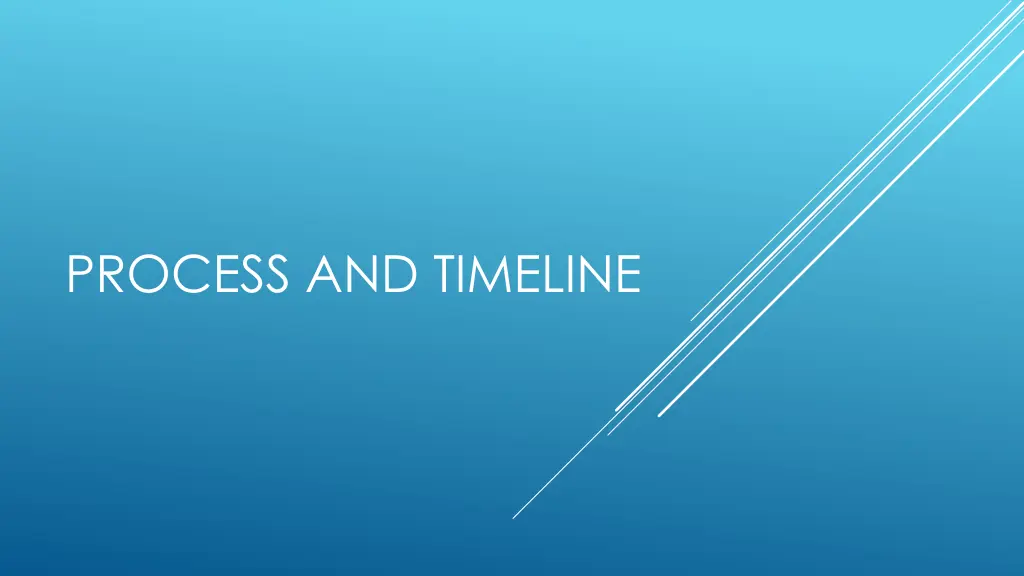 process and timeline