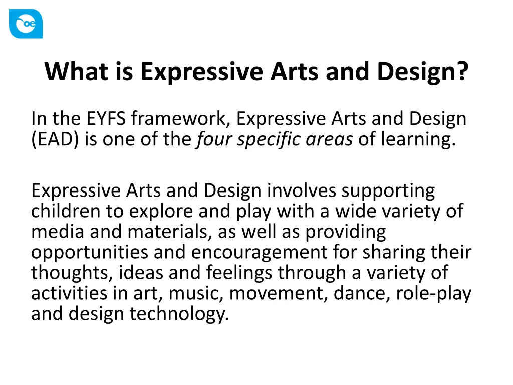 what is expressive arts and design
