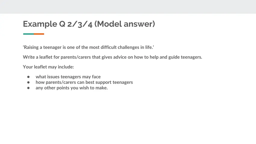 example q 2 3 4 model answer