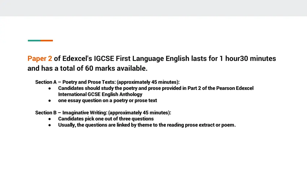 paper 2 of edexcel s igcse first language english