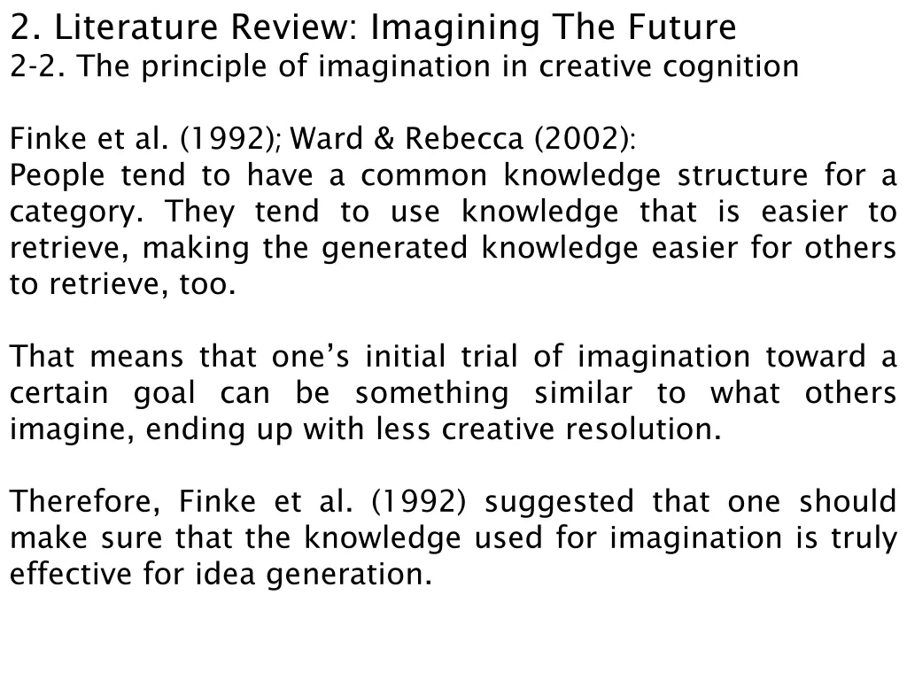 2 literature review imagining the future 6