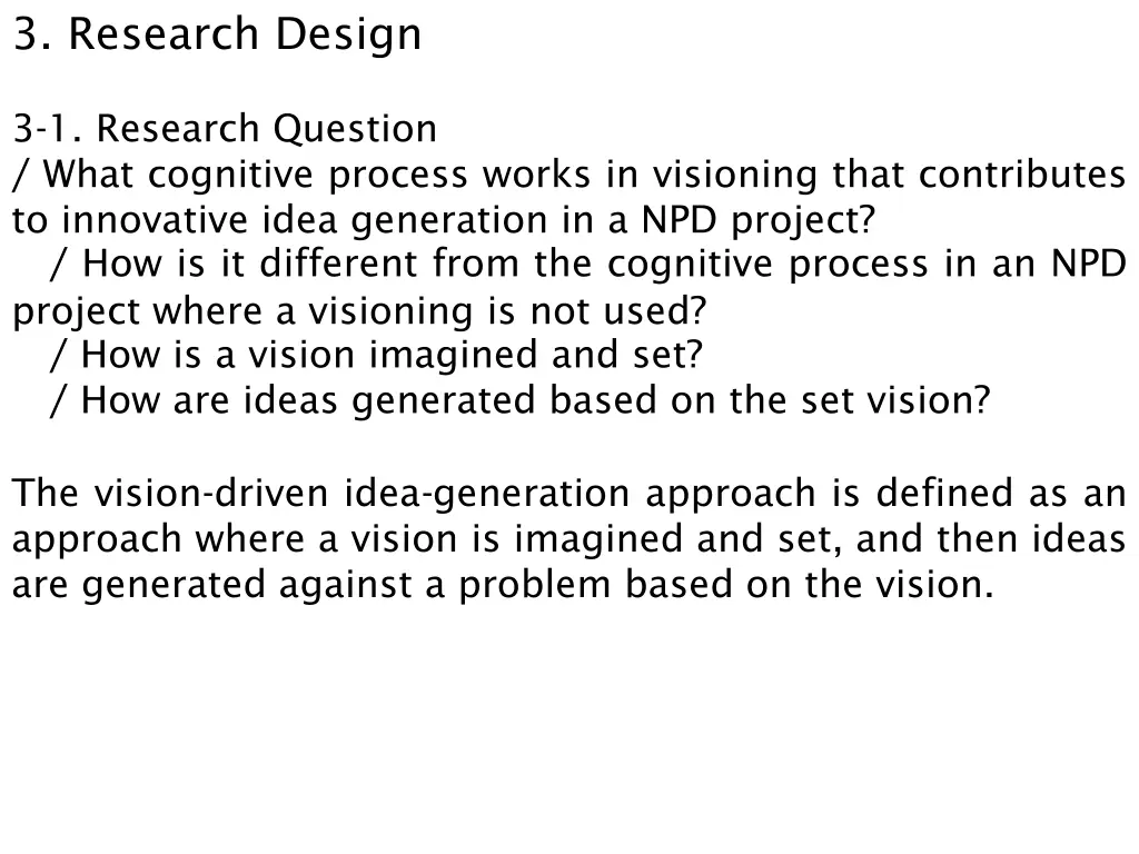 3 research design