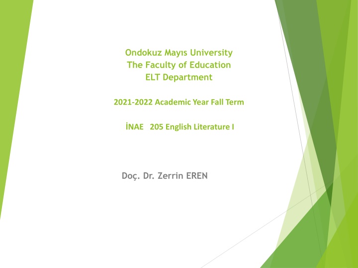 ondokuz may s university the faculty of education
