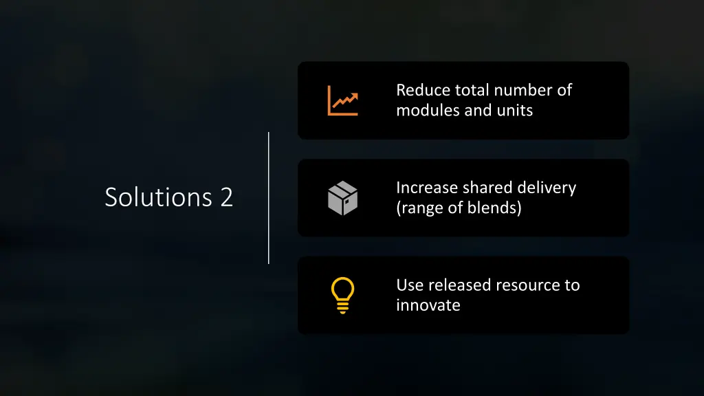 reduce total number of modules and units