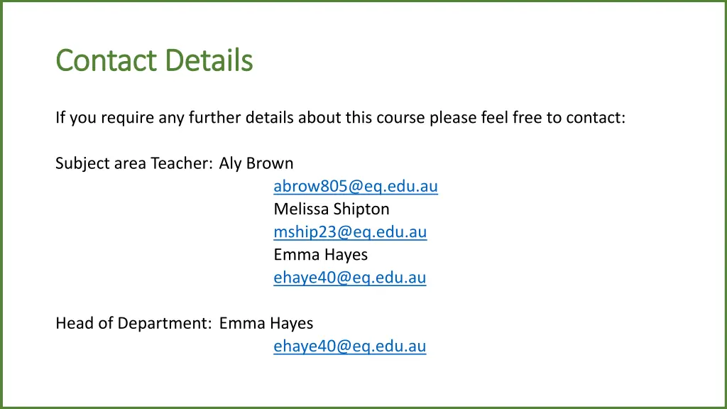 contact details contact details