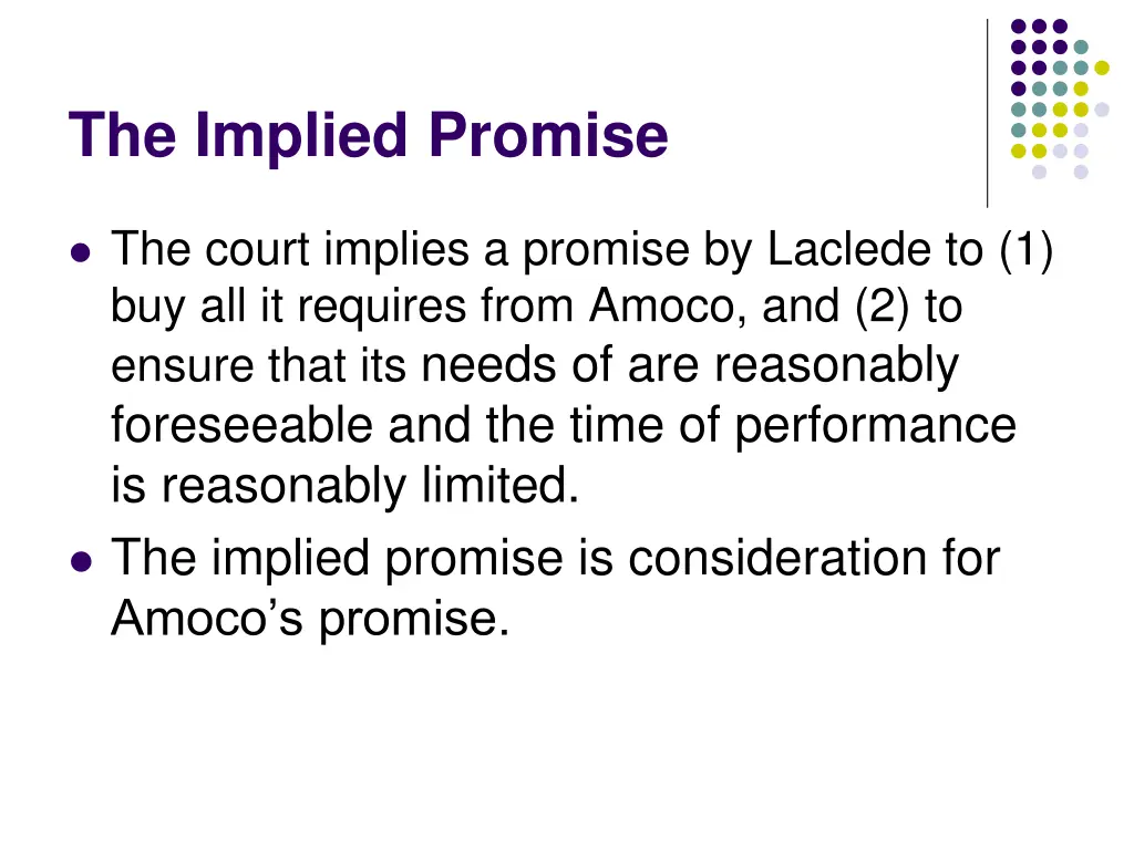the implied promise