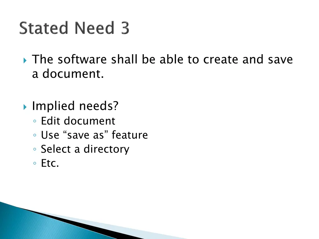 the software shall be able to create and save 1