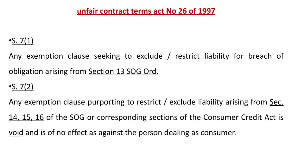 unfair contract terms act no 26 of 1997