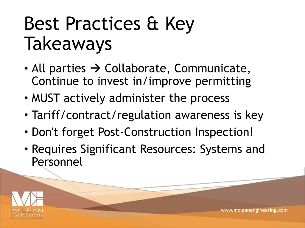 best practices key takeaways
