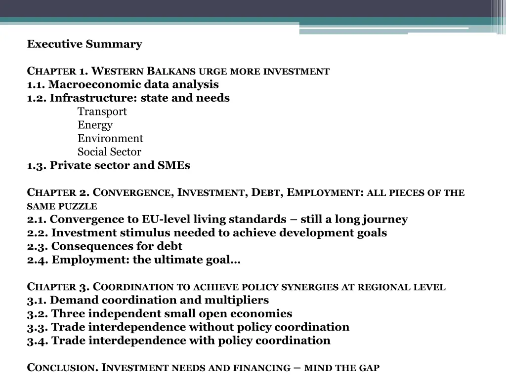 executive summary