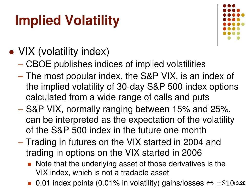implied volatility 2