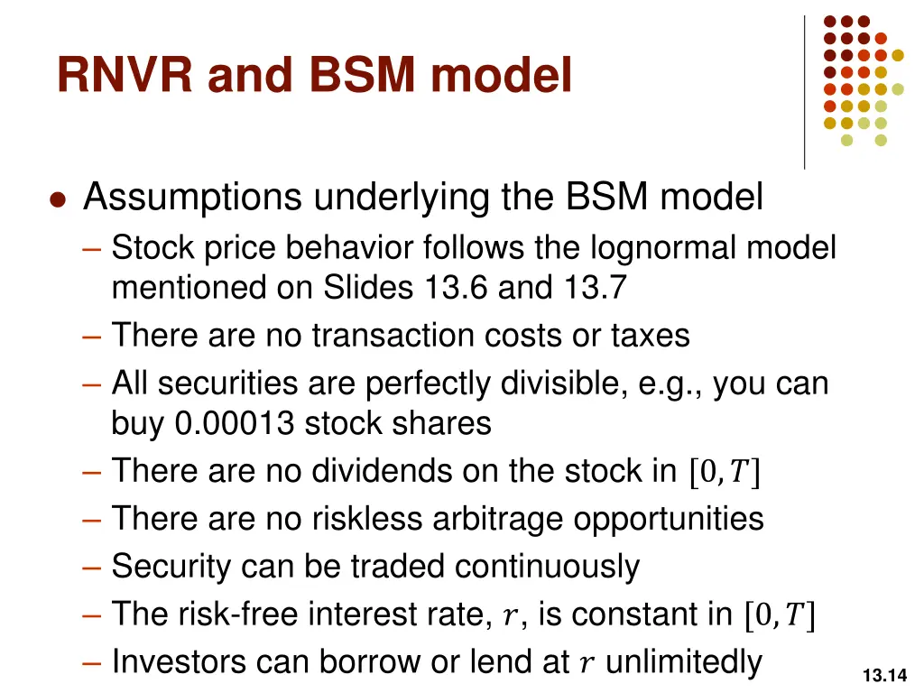 rnvr and bsm model