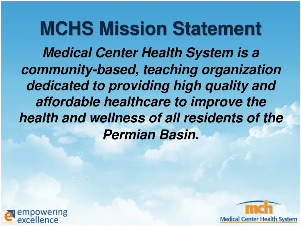 mchs mission statement medical center health