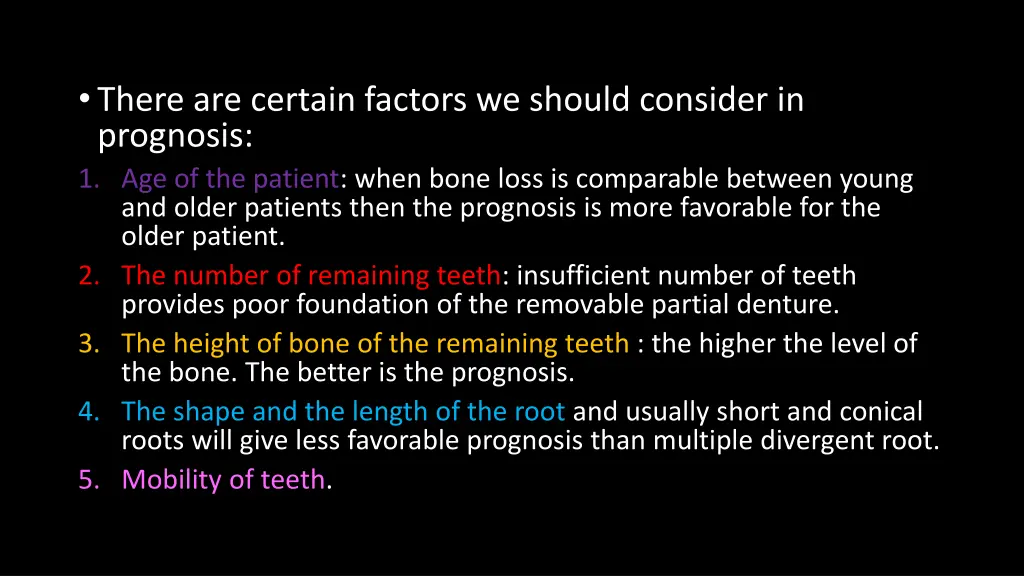 there are certain factors we should consider