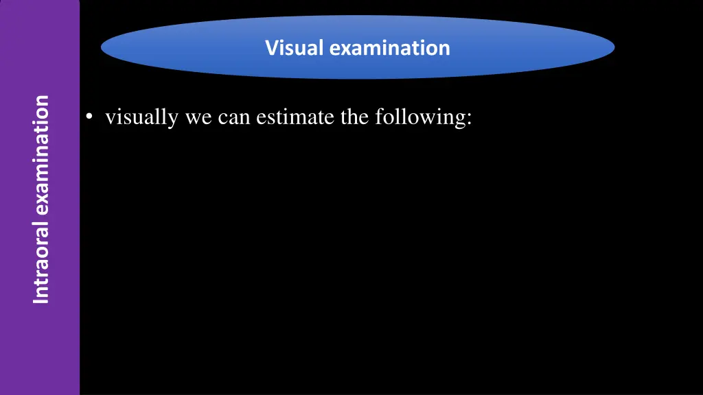 visual examination