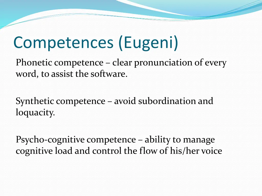 competences eugeni
