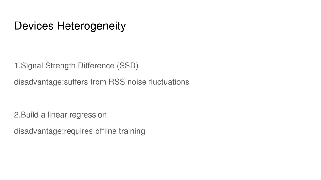 devices heterogeneity