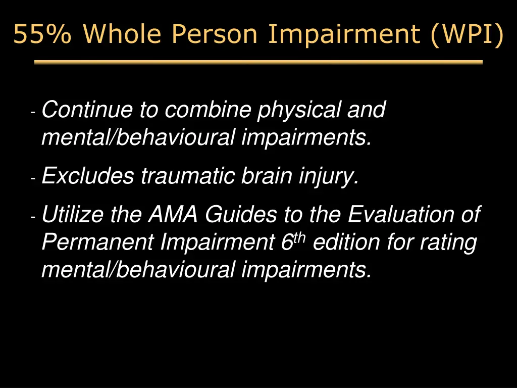 55 whole person impairment wpi