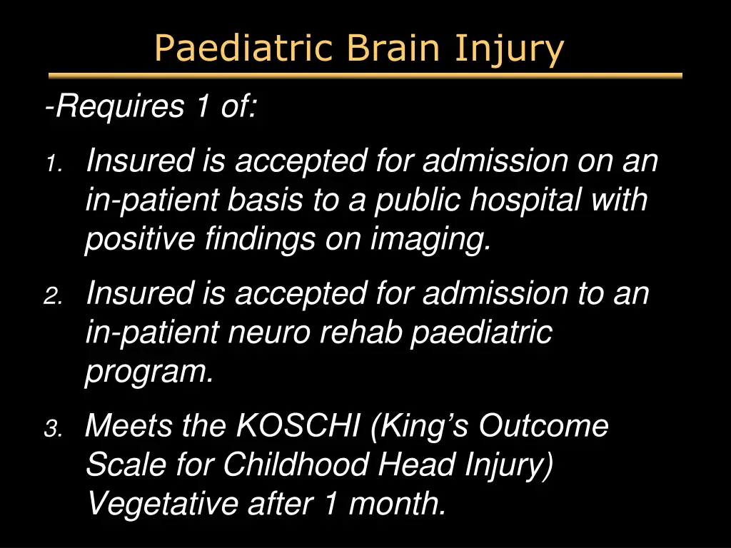 paediatric brain injury