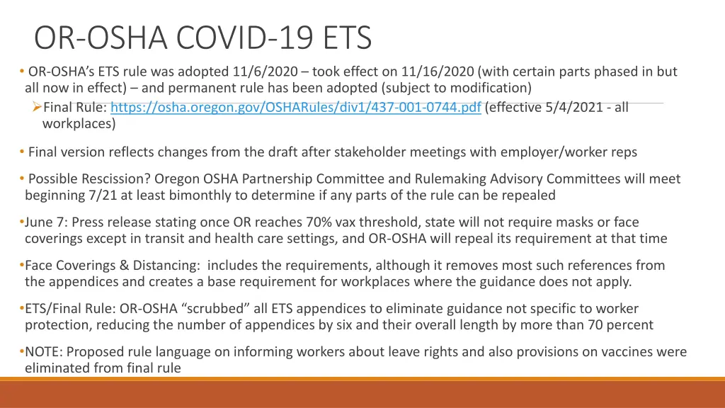 or osha covid 19 ets or osha s ets rule