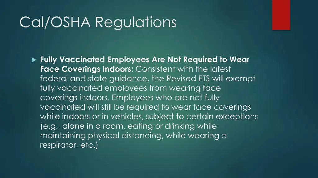cal osha regulations 2