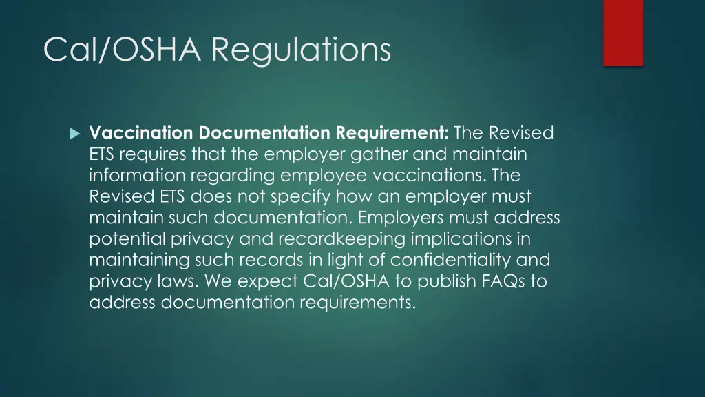 cal osha regulations 5