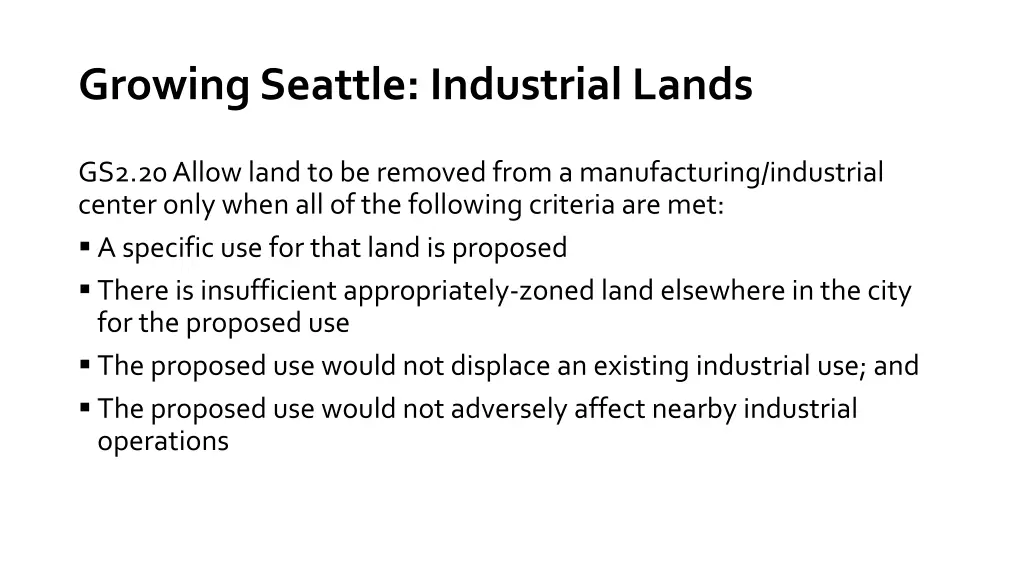 growing seattle industrial lands