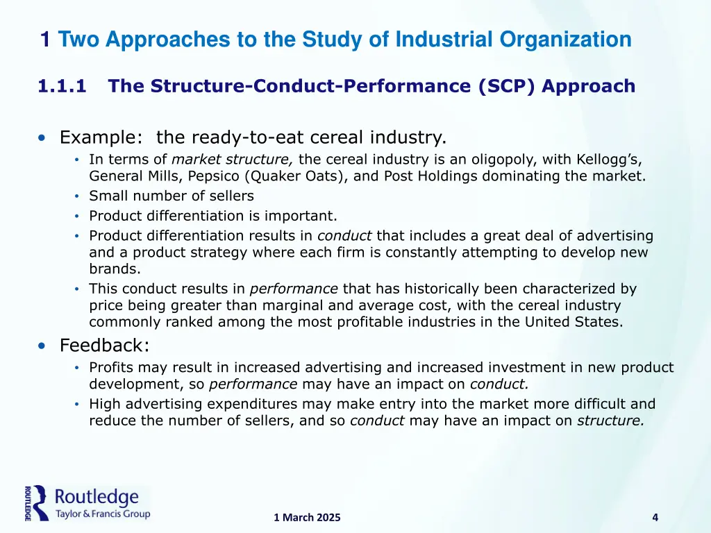 1 two approaches to the study of industrial 2