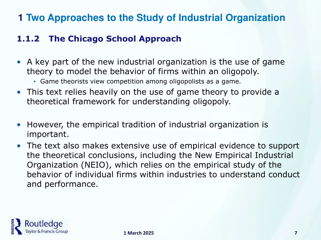 1 two approaches to the study of industrial 5