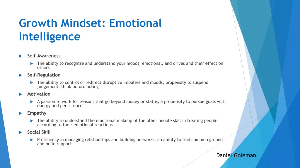 growth mindset emotional intelligence