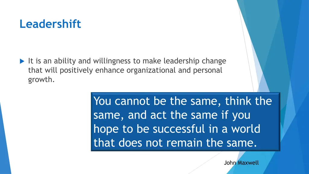 leadershift
