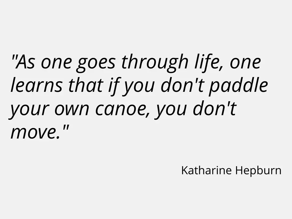 as one goes through life one learns that