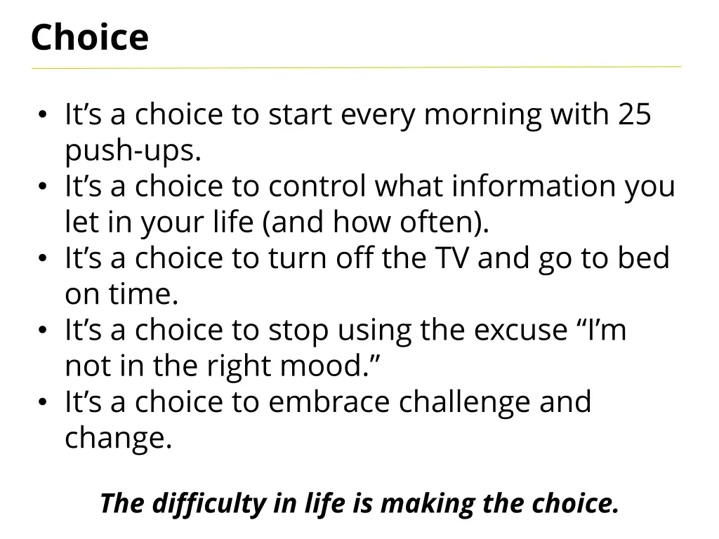 choice