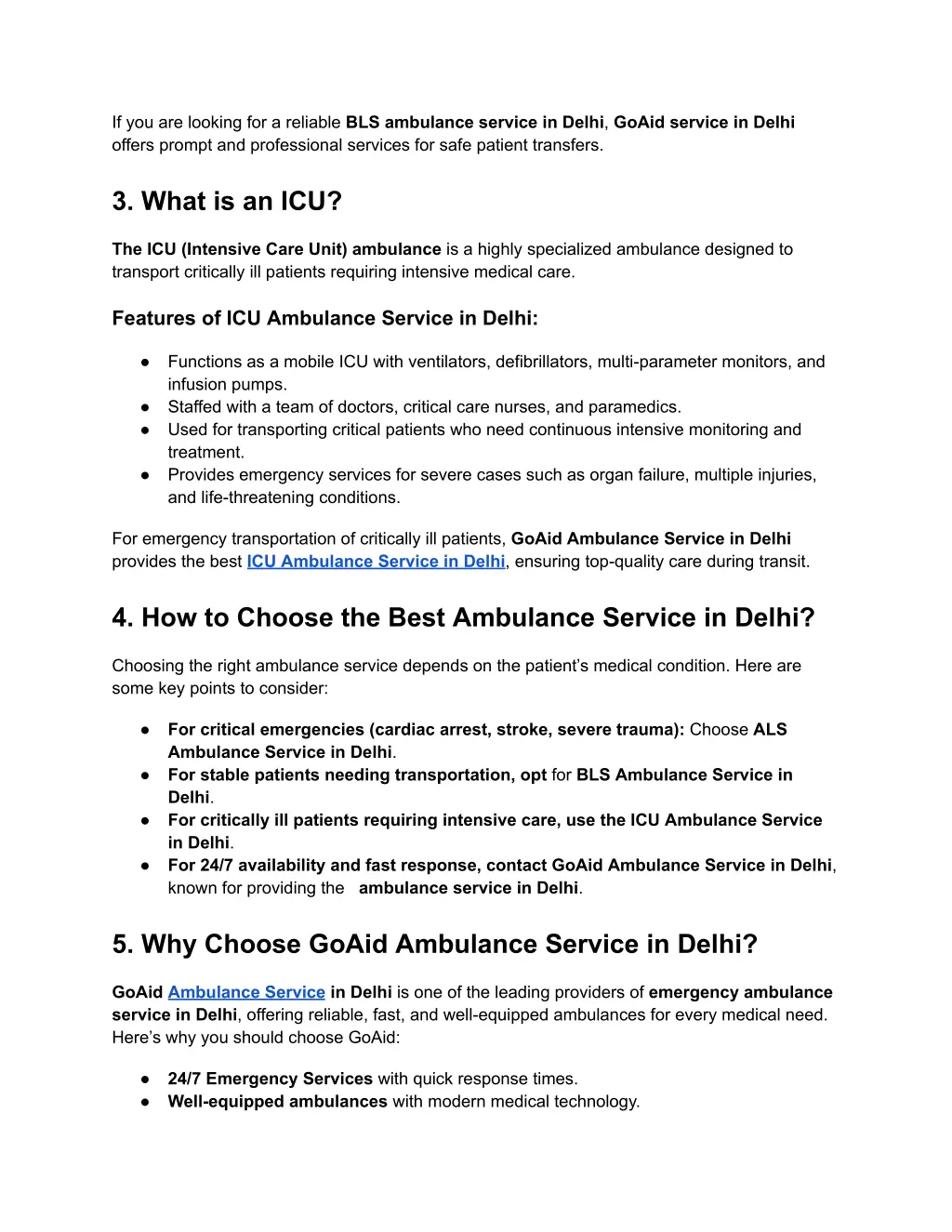 if you are looking for a reliable bls ambulance