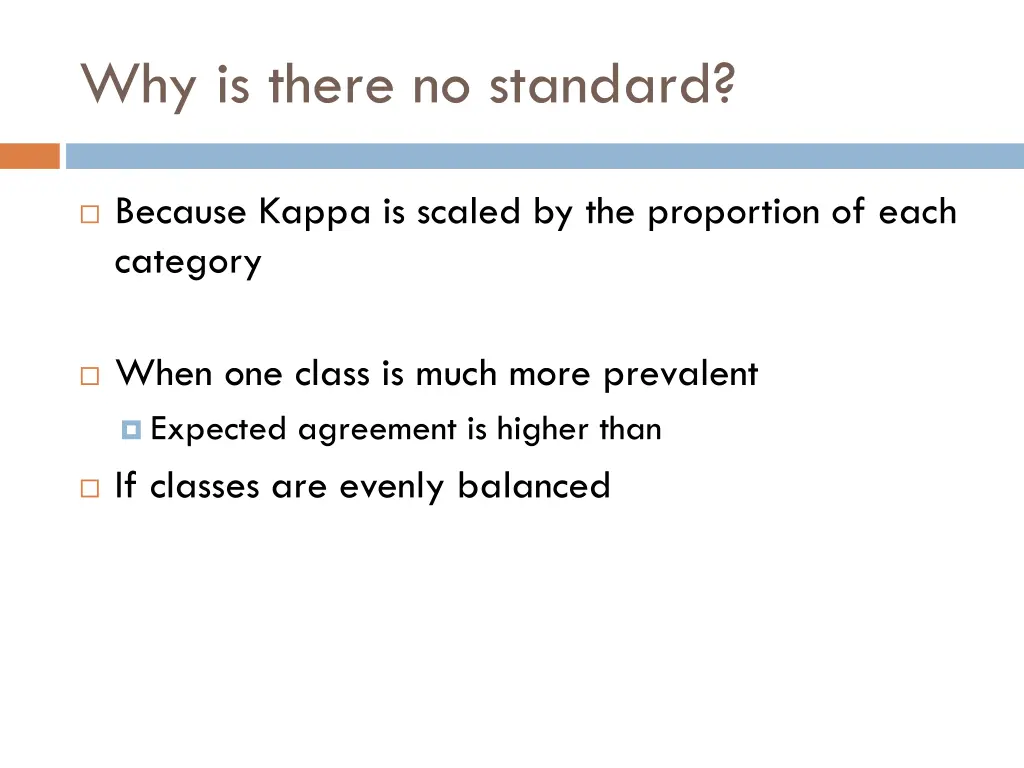 why is there no standard