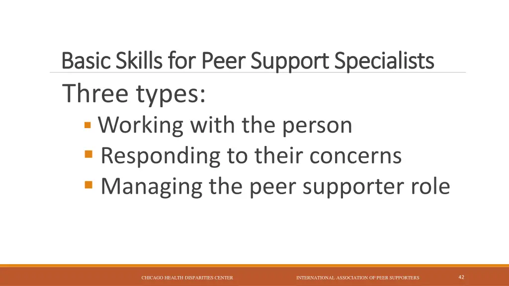 basic skills for peer support specialists basic