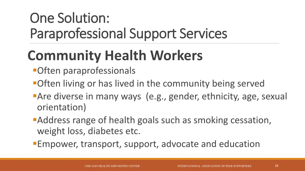 one solution one solution paraprofessional