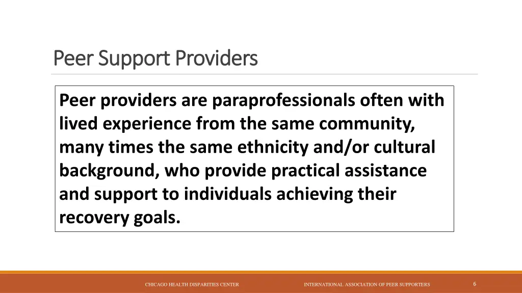peer support providers peer support providers