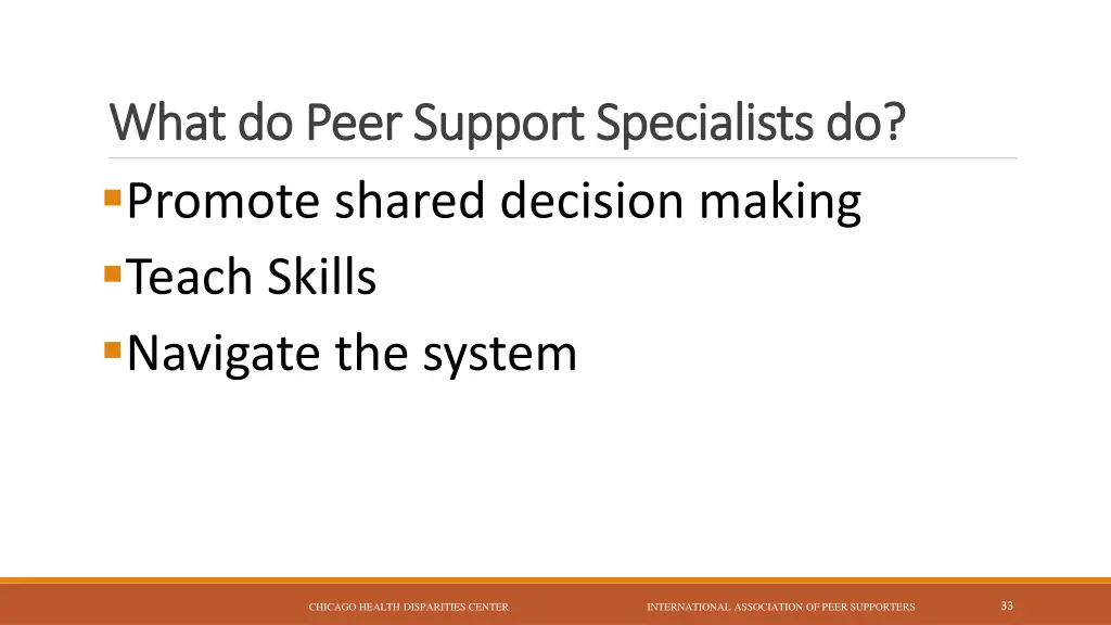 what do peer support specialists do what do peer