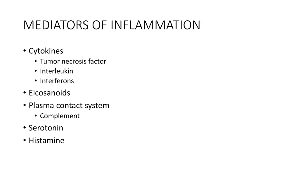 mediators of inflammation