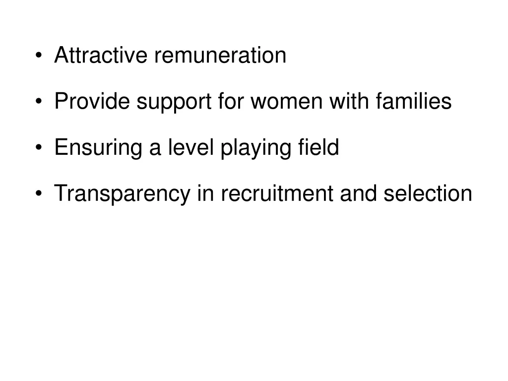 attractive remuneration