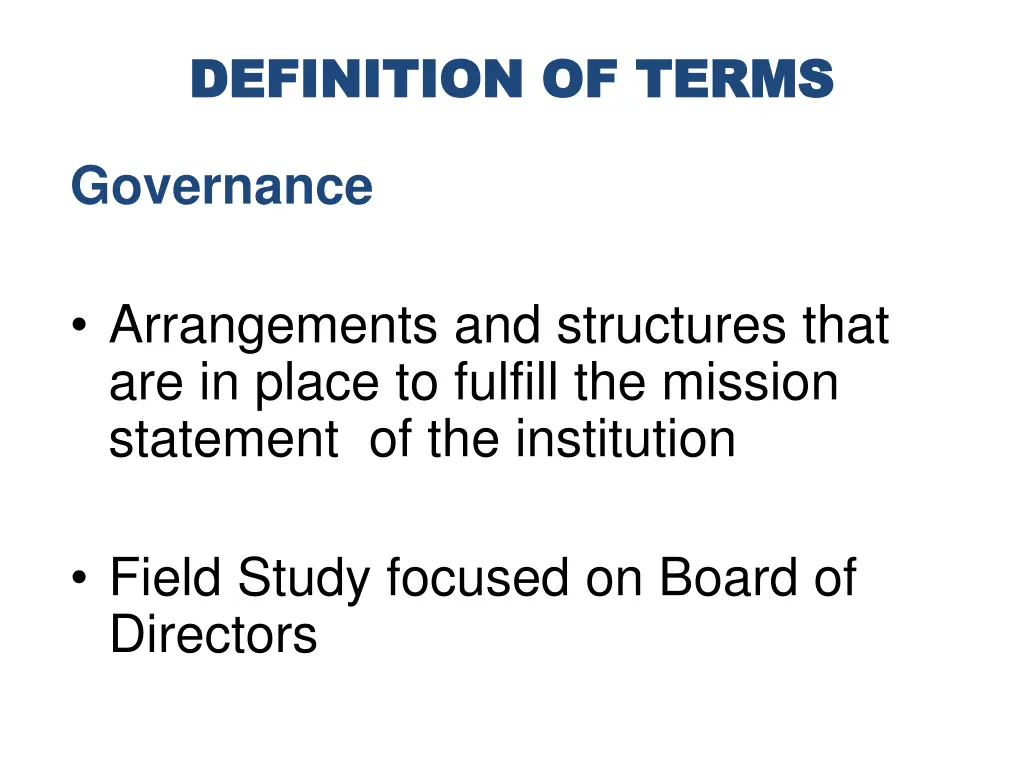 definition of terms definition of terms