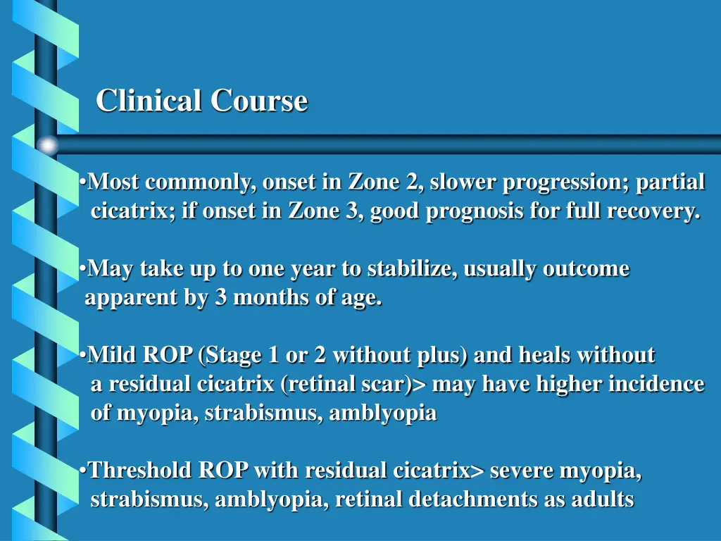 clinical course