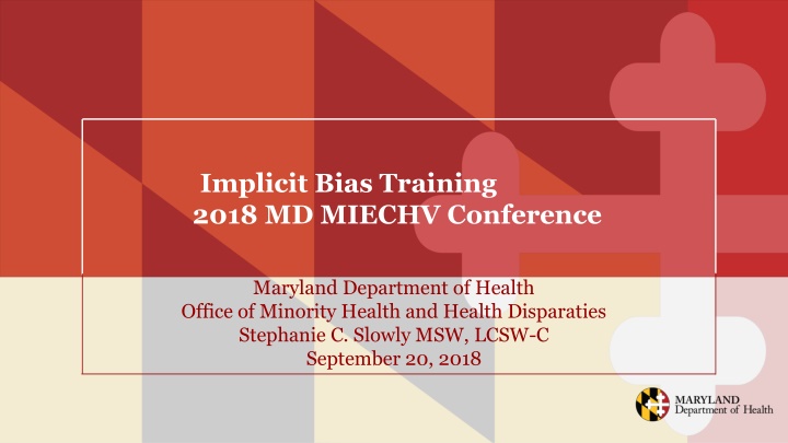 implicit bias training 2018 md miechv conference