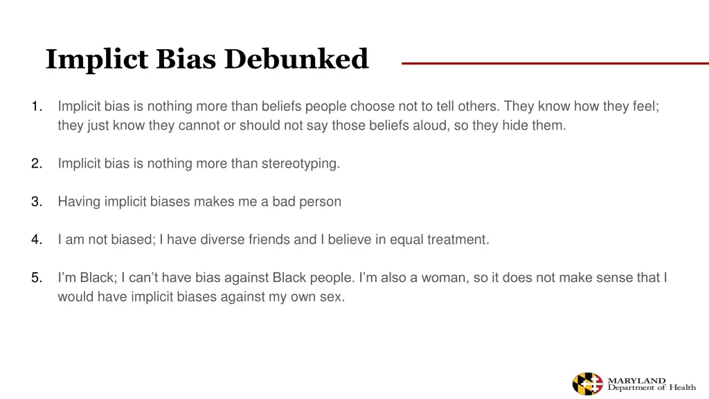 implict bias debunked