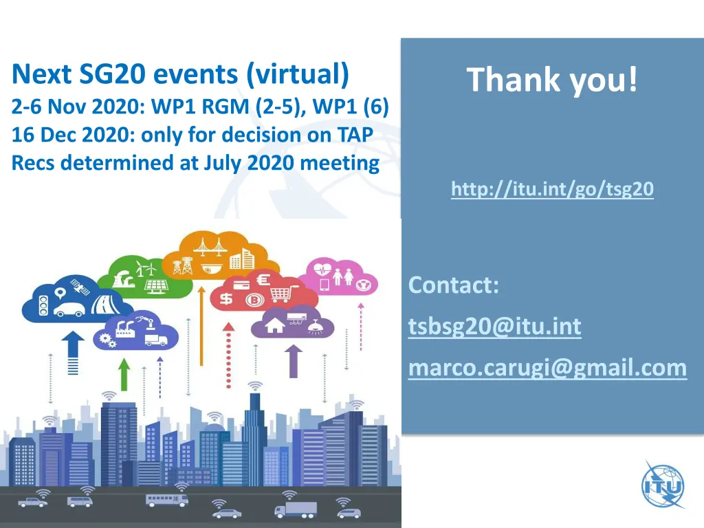 next sg20 events virtual 2 6 nov 2020