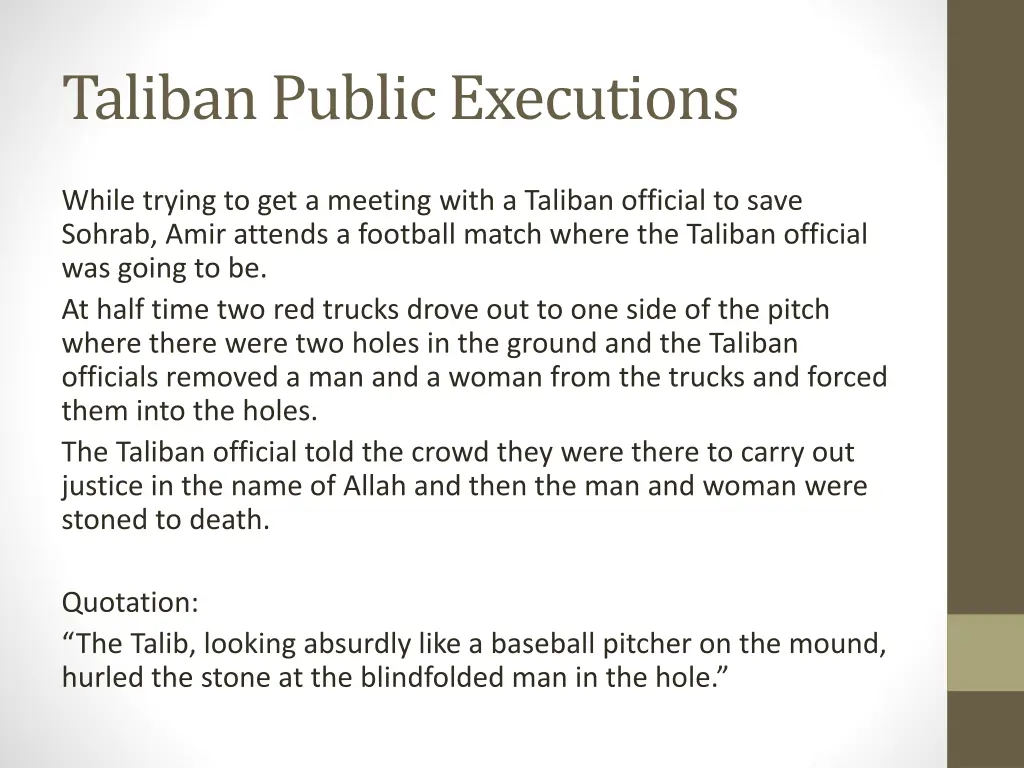 taliban public executions